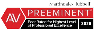 Martindale-Hubbell | AV Preeminent | Peer Rated for Highest Level of Professional Excellence | 2025